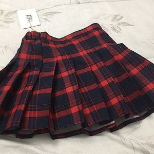 Red Plaid Skirt